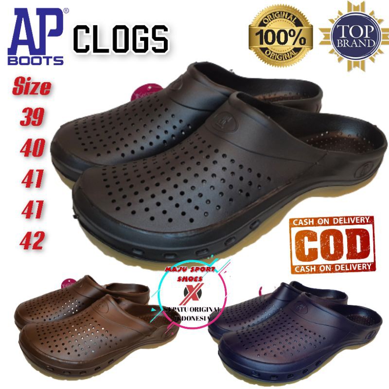 AP CLOGS BY AP BOOTS - SENDAL KARET AP CLOGS PRIA ORIGINAL / SENDAL SELOP KARET PRIA