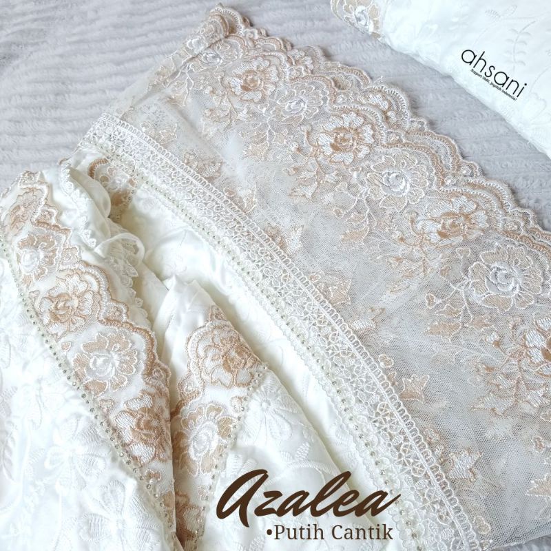 MUKENA PUTIH SUTRA SUPER AHSANI - AZALEA