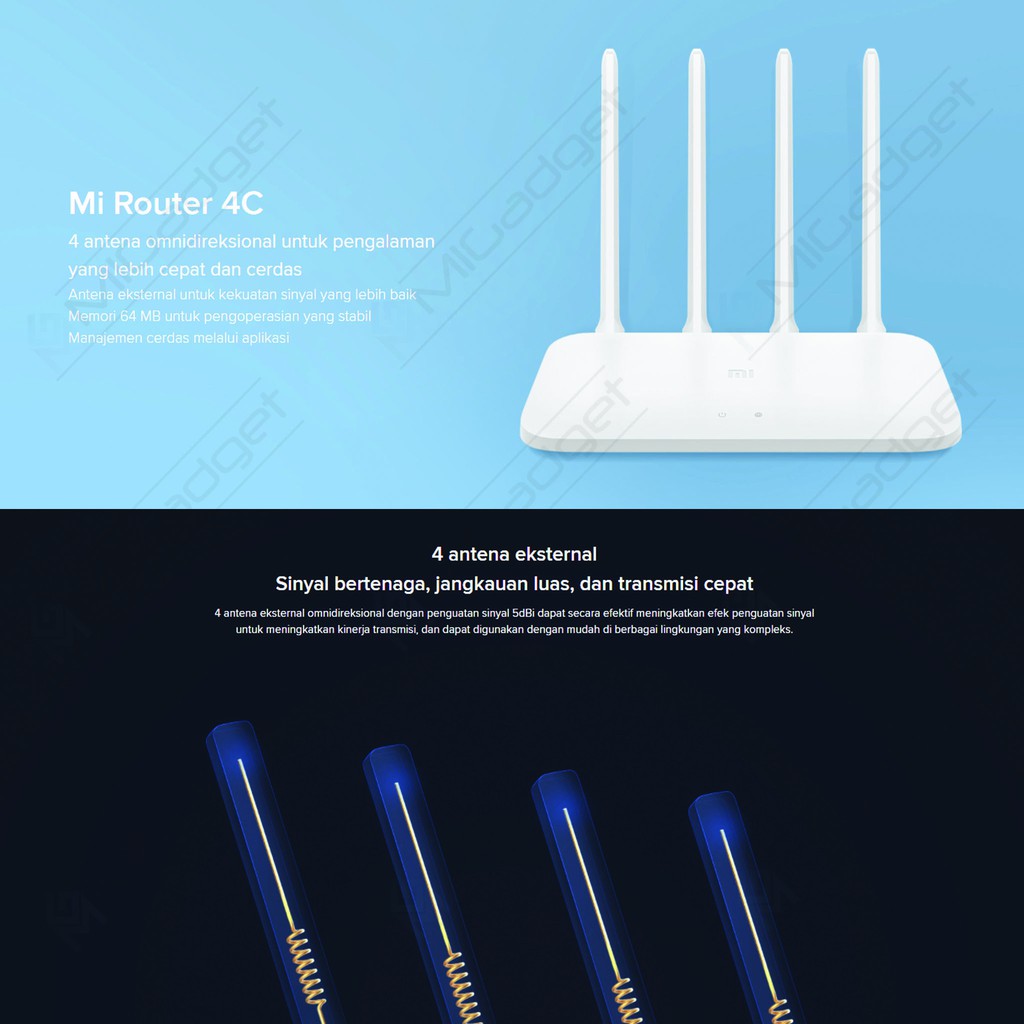 Xiaomi Router 4C 4 C 300Mbps - WiFi Router Repeater