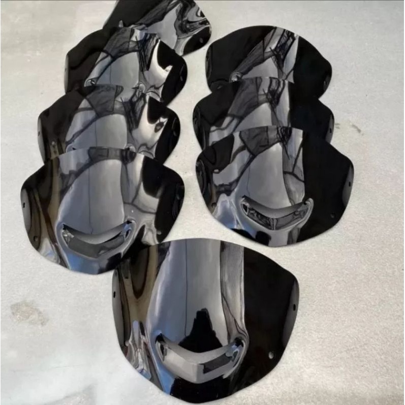 Visor fiz r pnp yamaha 125 z 125 zr satria hiu 2 tak model standar warna hitam kilap