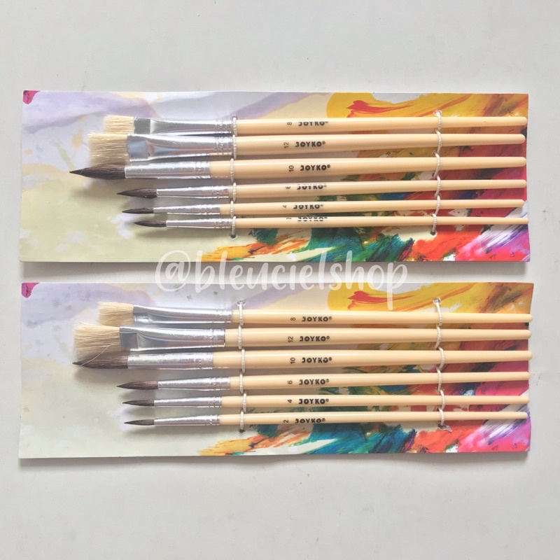 

Joyko 1 Set 6 Pcs Brush Kuas Cat Untuk Sekolah Alat Mewarnai