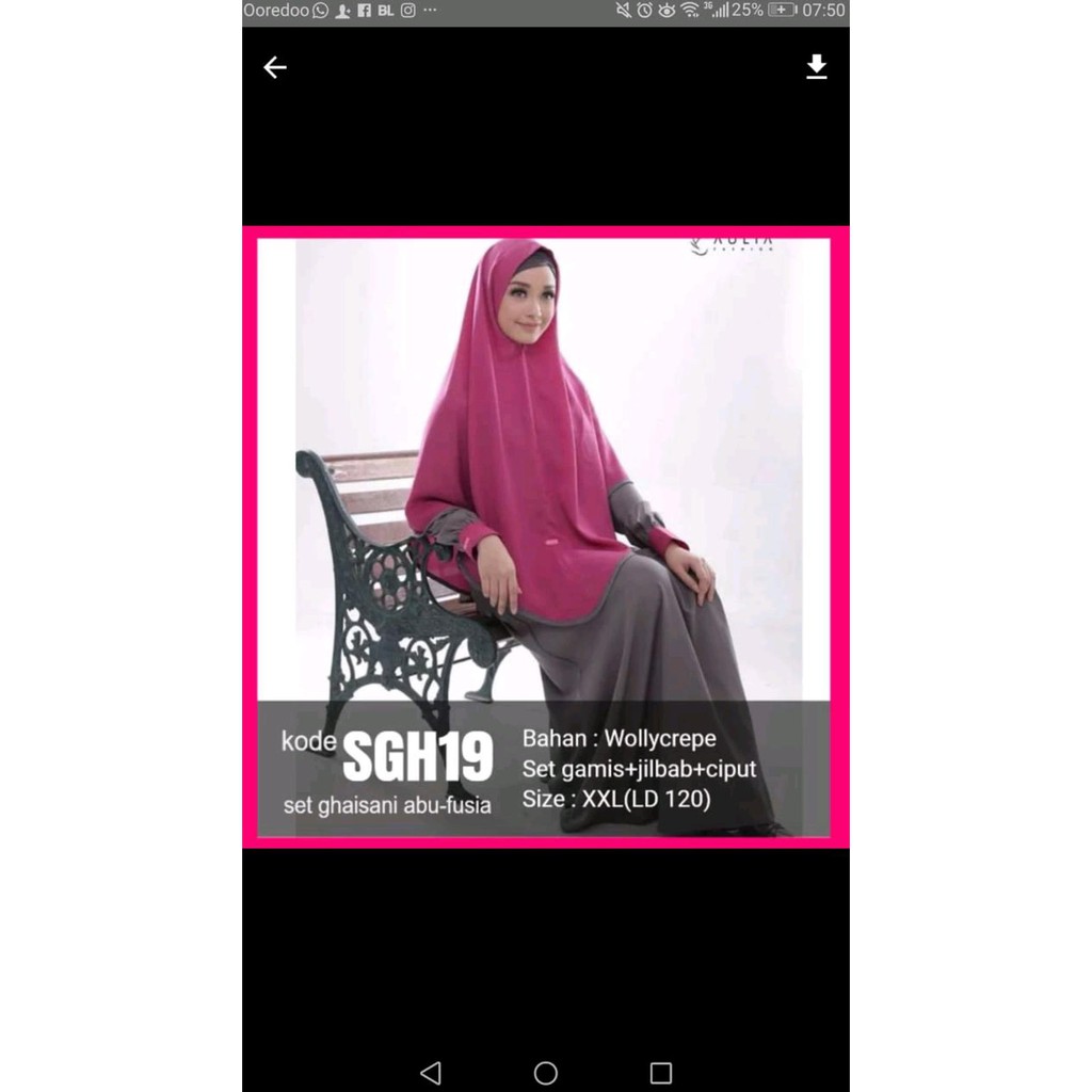 DISKON GAMIS JUMBO LD 120 SATU SET DGN KHIMAR JUAL