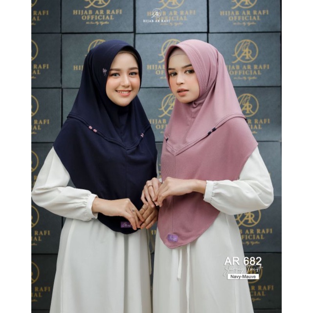 Hijab Instan New √ AR 682 Hijab Ar Rafi || An Niha Collection