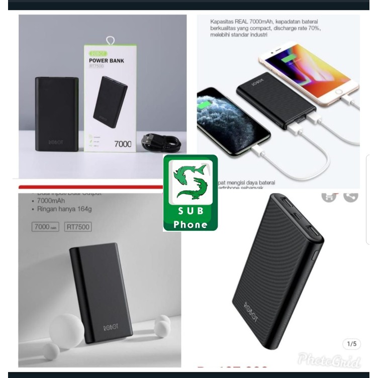 POWERBANK ROBOT 7000MAH ORIGINAL