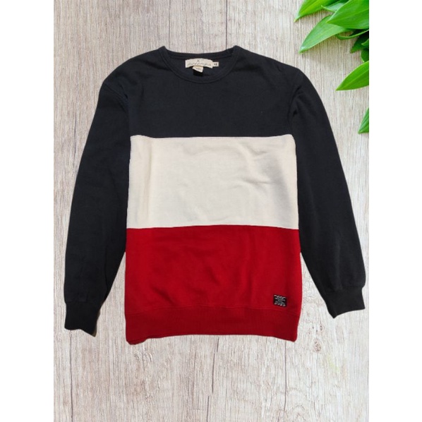 Crewneck H&M 3tone blok second original