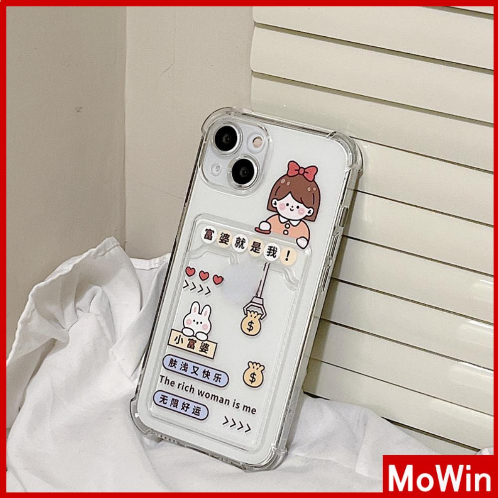 iPhone Cases Card Cases Card Holders Silicone Soft Cases Clear Cases Airbags Shockproof Camera Covers Protection For iPhone 11 iPhone 13 Pro Max iPhone 12 Pro Max iPhone 7 Plus xr