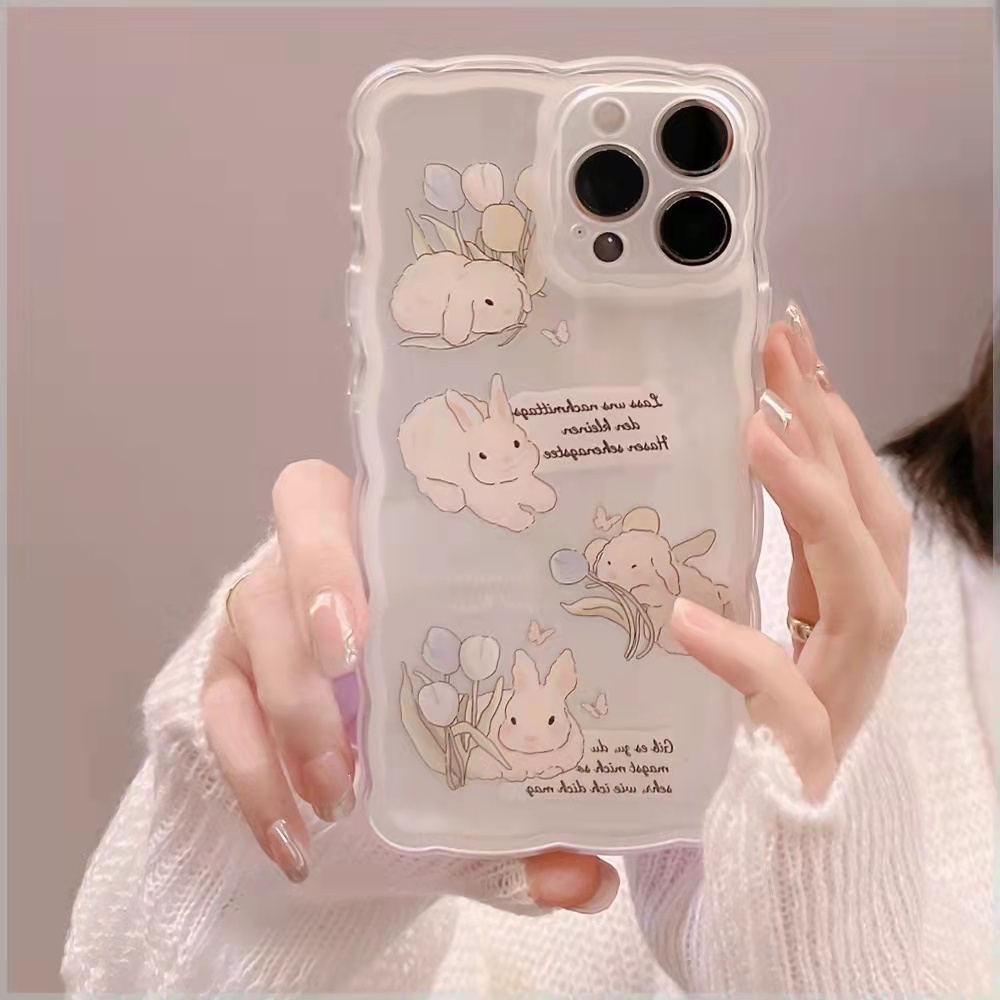 Soft Case Tpu Transparan Motif Kartun Lucu 13 13pro 13prm Untuk iPhone 11 7Plus 8Plus Xr XS 13 12pro Max