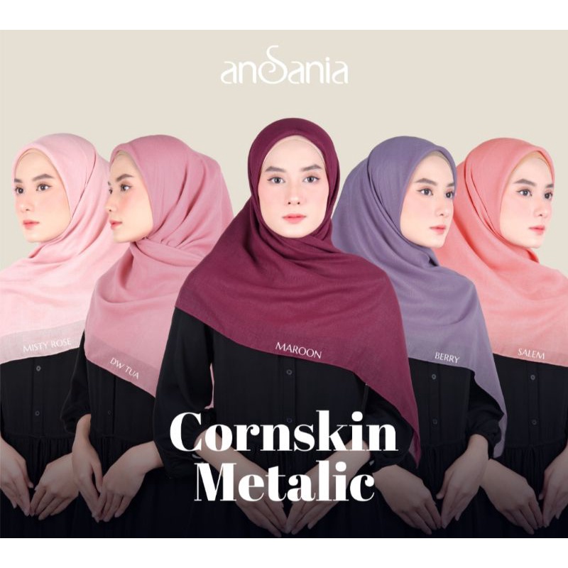 jilbab segiempat cornskin metalic/jilbab segiempat corn skin/cornskin metalic/segiempat cornskin