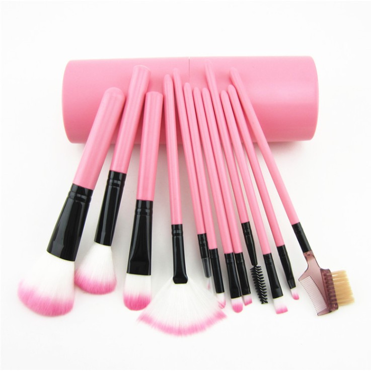 Kuas Make Up Tabung 12 in 1 / Make Up Tools / Alat Make Up / Brush Make up Set