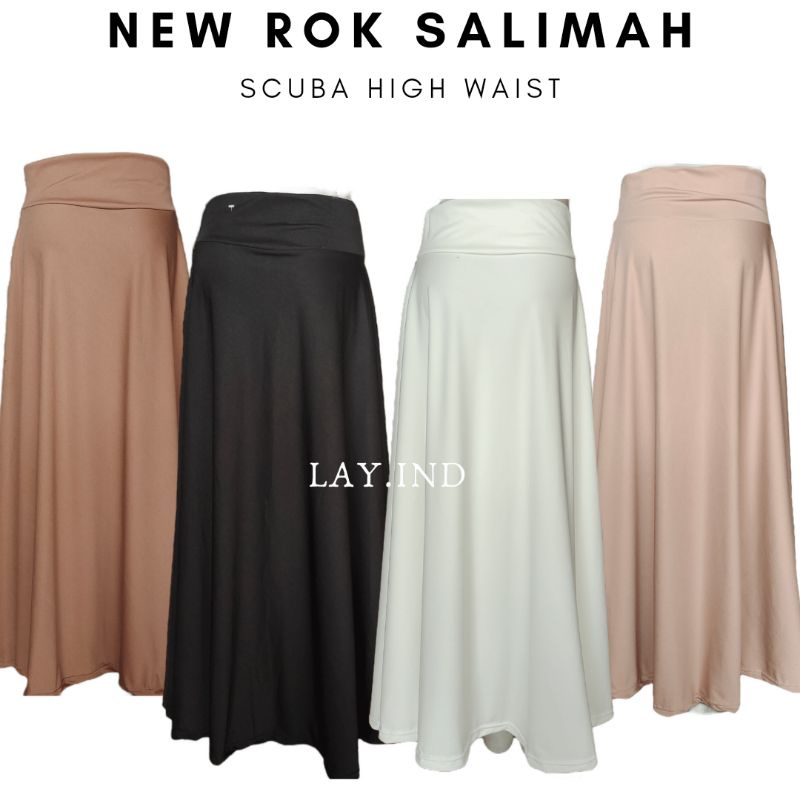 New Rok Salimah High WAIST // Rok Panjang 95 cm