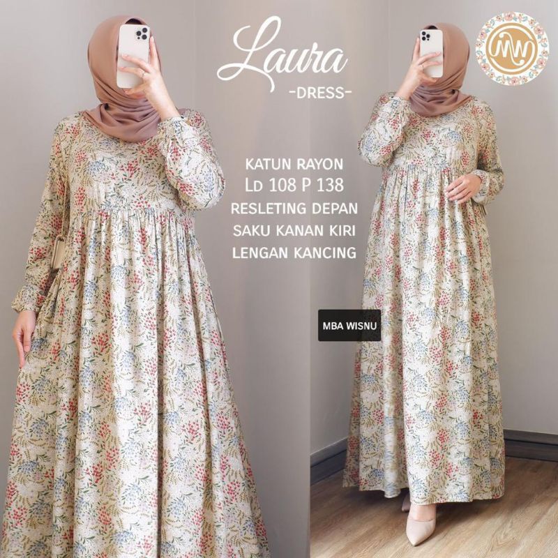 LAURA DRESS ORI MBA WISNU