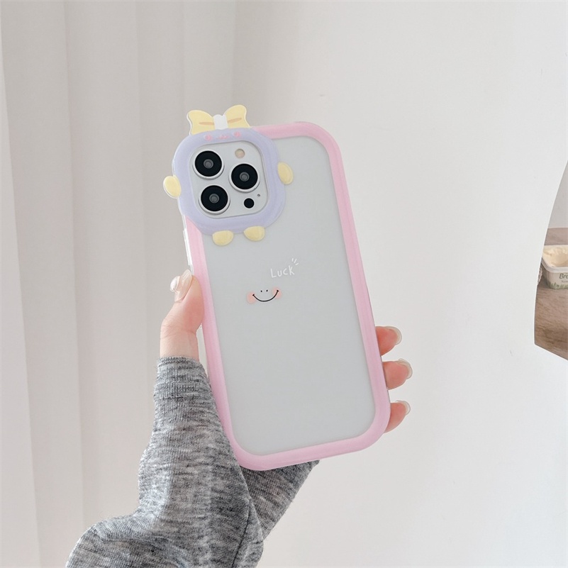 Casing Silikon iPhone 14 13 12 11 Pro Max X Xr Xs Max 7 8 6 6s Plus SE 2020 Shockproof Motif Monster Kecil