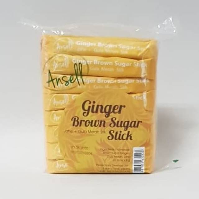 

(FREE ONGKIR) Ansell Ginger Brown Sugar Stick 60 x 8g gula jahe gula merah jahe 480gr jahe merah