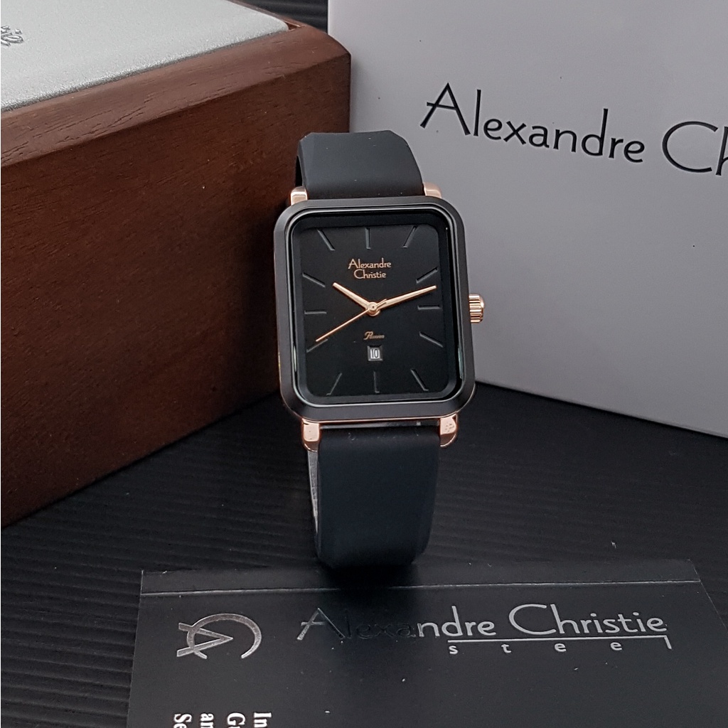 jam tangan alexandre christie 2953 wanita - black