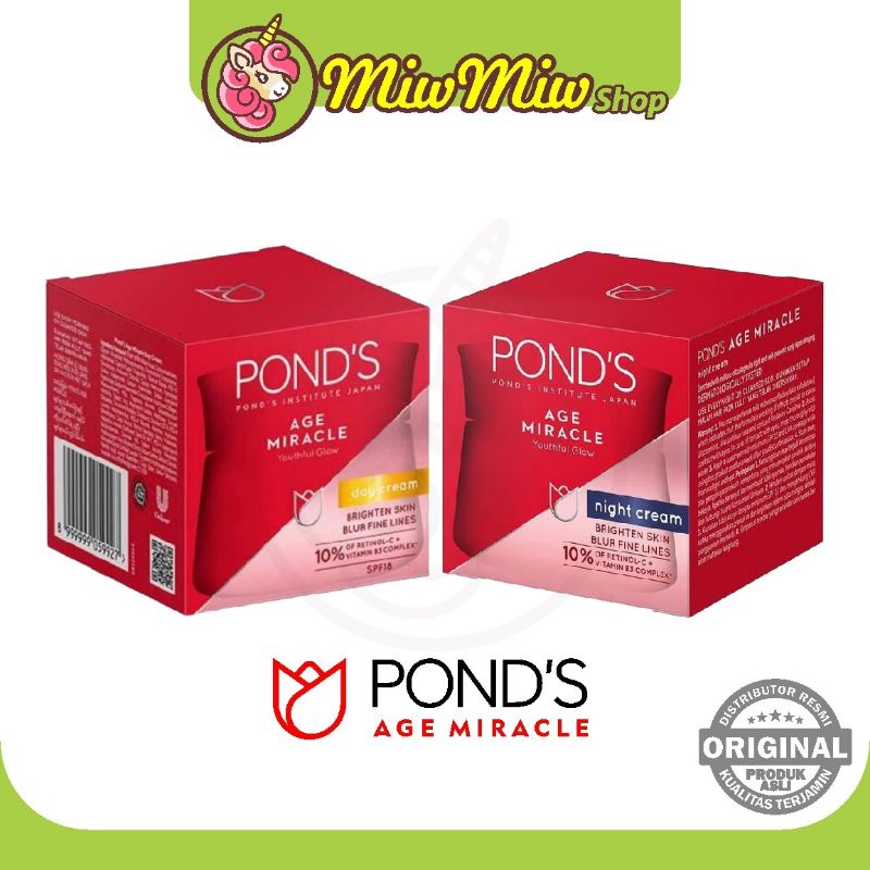 Pond's Age Miracle Day Cream/ Night Cream 10/ 50 gram Ponds