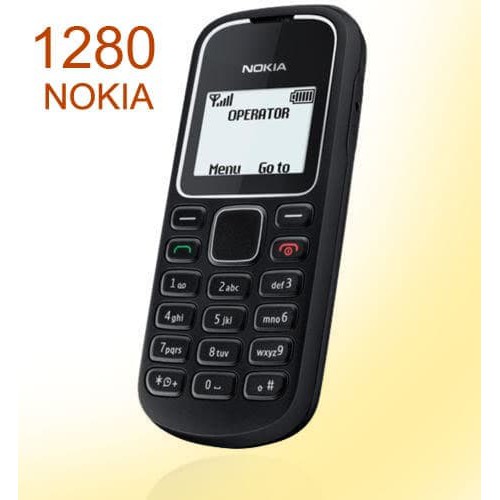 DISKON NOKIA 1280 HANDPHONE NOKIA 1280 HP MURAH MOBILE - HITAM