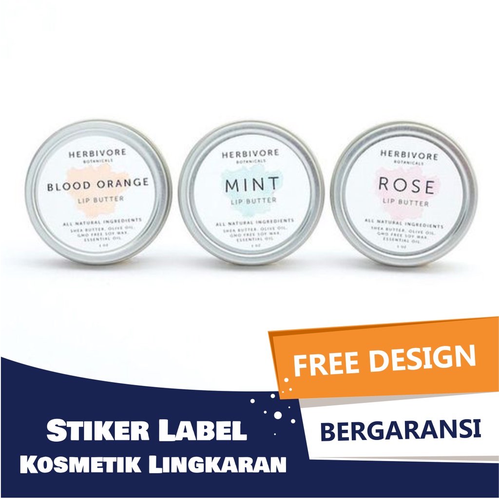 

Cetak Stiker Label Masker Perawatan Kecantikan Kulit Makeup Wajah Sticker Cromo / Bontax Lingkaran Kiss Cut - Custom