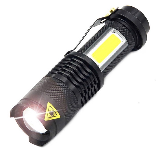 [ORIGINAL 100%] TaffLED Senter LED 3800 Lumens Waterproof Pocketman COB Zoomable