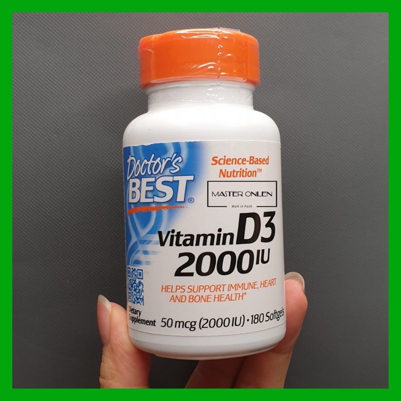 Doctor’s Best Vitamin D3 2000IU 180 softgel Vit D 3 2000 IU dr best