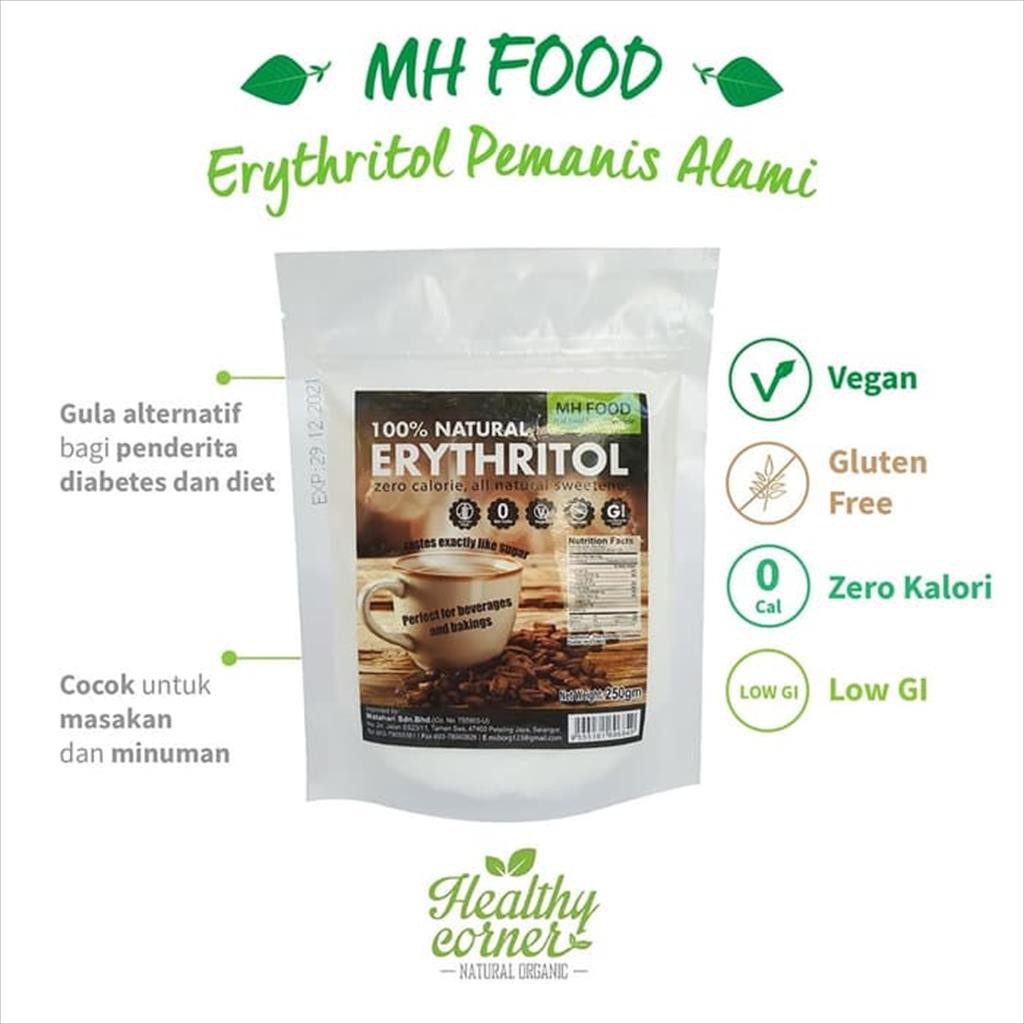 

Erythritol Natural Pemanis Alami Diabetes 250 gr - MH Food