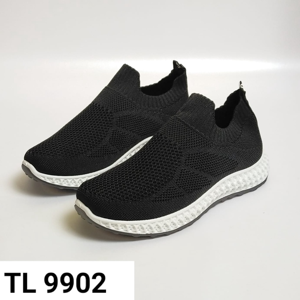 fakhrieshop- SEPATU SLIP ON SNEAKERS RAJUT IMPORT BEST SELLER 907