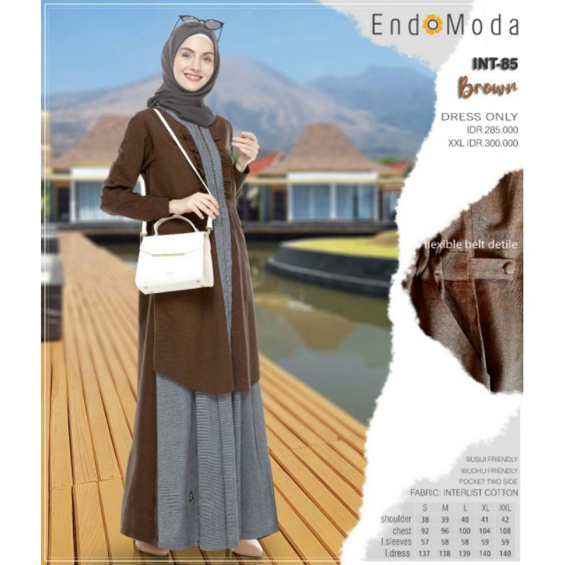 LIMITED EDITION Gamis Endomoda INT-85 Brown