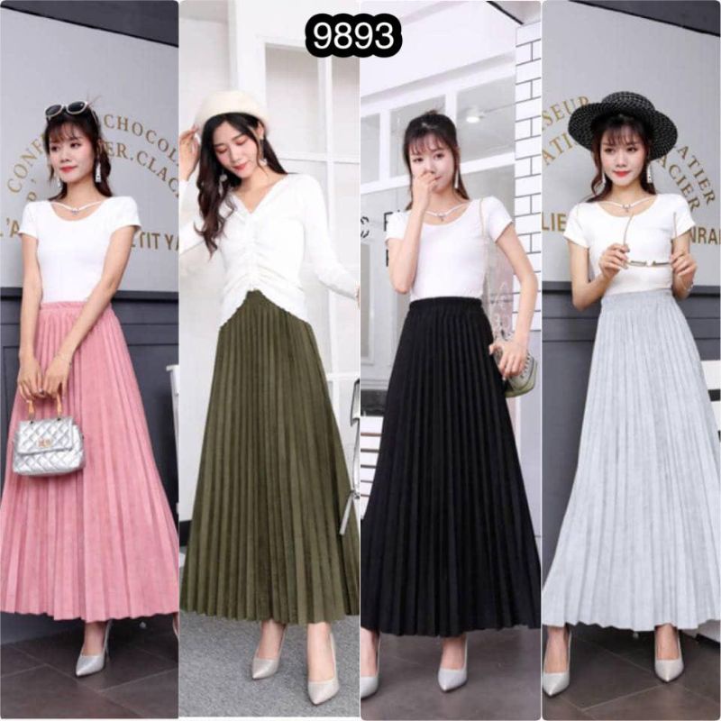 rok suede rok plisket suede rok suede premium