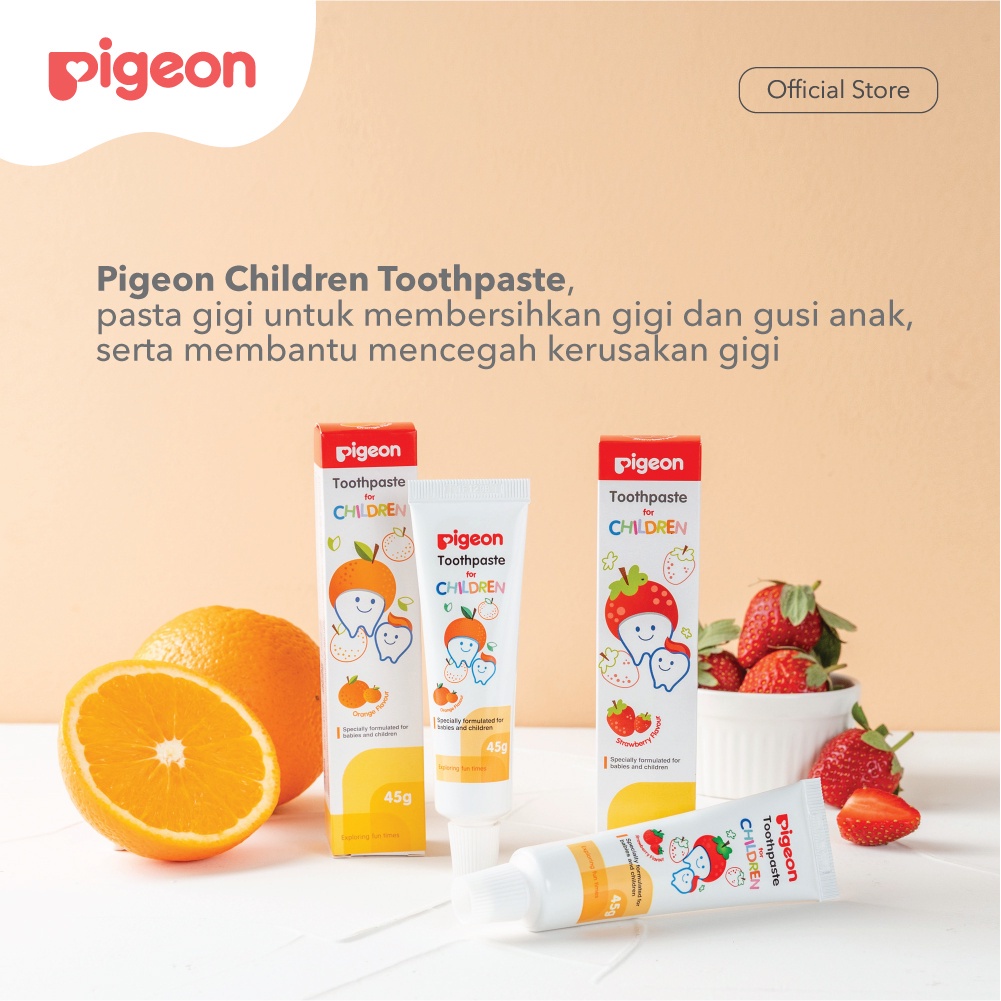 Odol anak Pasta Gigi Pigeon 45gr Aman Tertelan Pigeon Baby Toothpaste