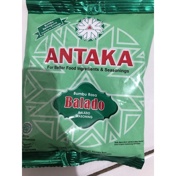 

Bubuk ANTAKA Balado 100gram siap pakai untuk taburan kentang cimol basreng cimin