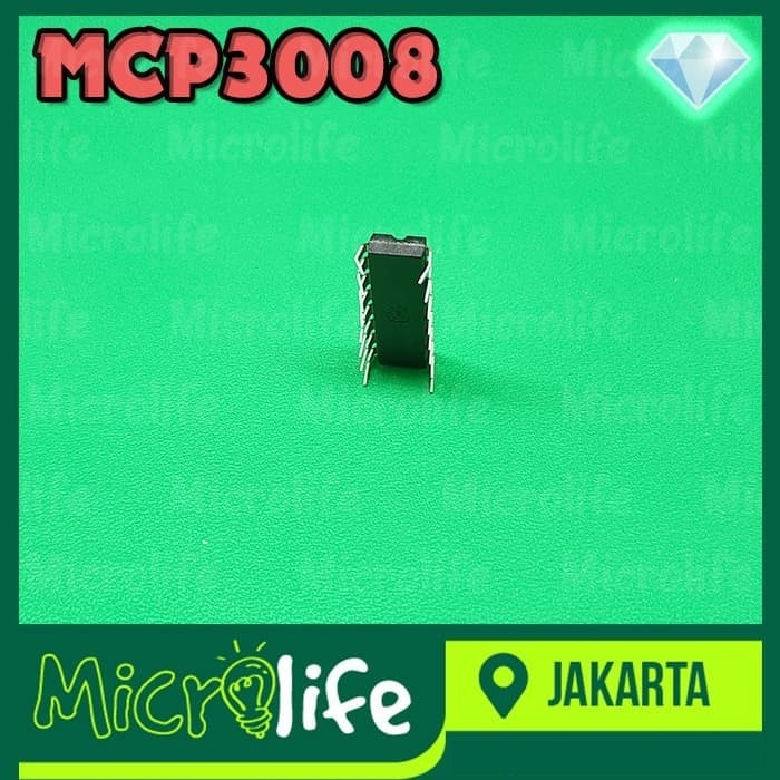 MCP3008 DIP8 8 Channel 10-Bit ADC via Port SPI