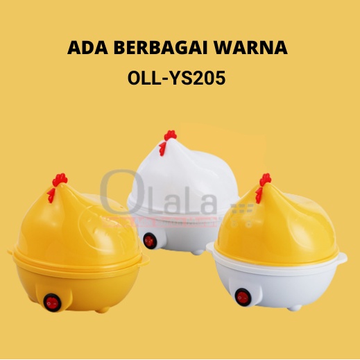 Steamer Telur Electric Egg Cooker Boiler Alat Rebus Telur Elektrik Motif Ayam OLL-YS205