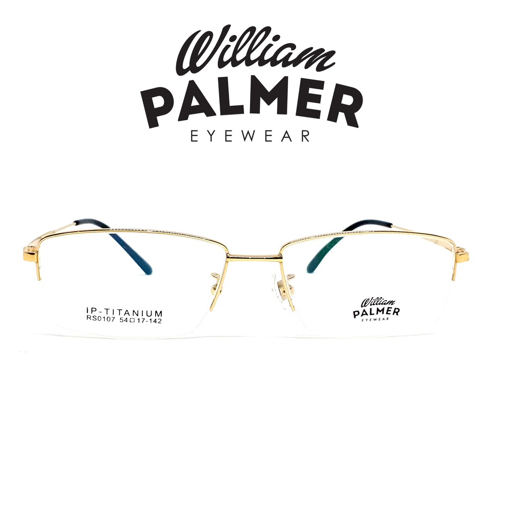 William Palmer Kacamata Pria Wanita Titanium 0107 C1 Gold