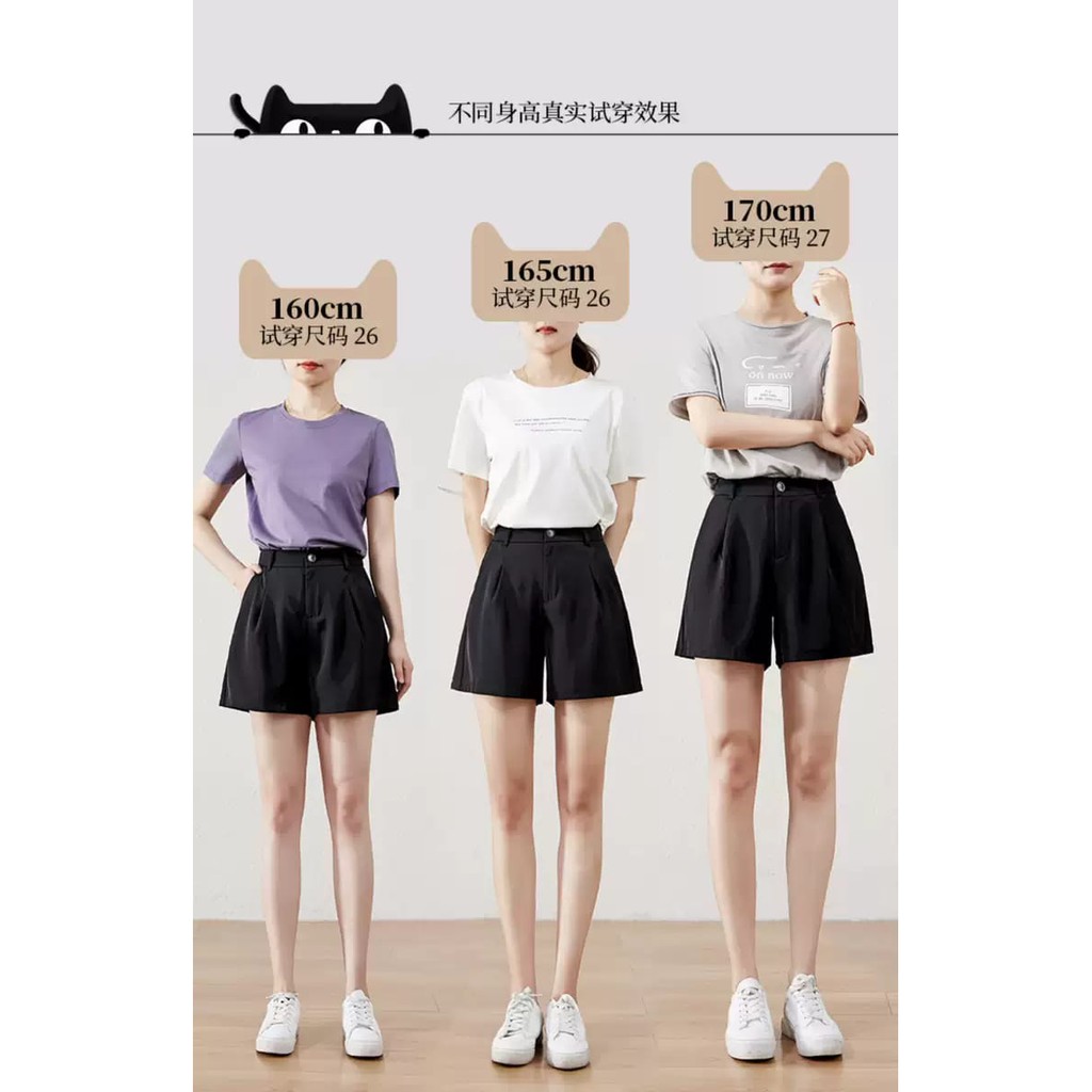 Lm boutique~ (KH)READY! KOREAN CELANA PENDEK SIMPLE DAN MODIS
