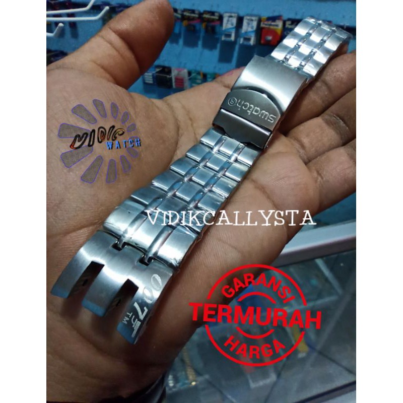 RANTAI RETRO GRADE RETROGRADE SILVER 21MM 21 MM PREMIUM STAINLESS SOLID STEEL