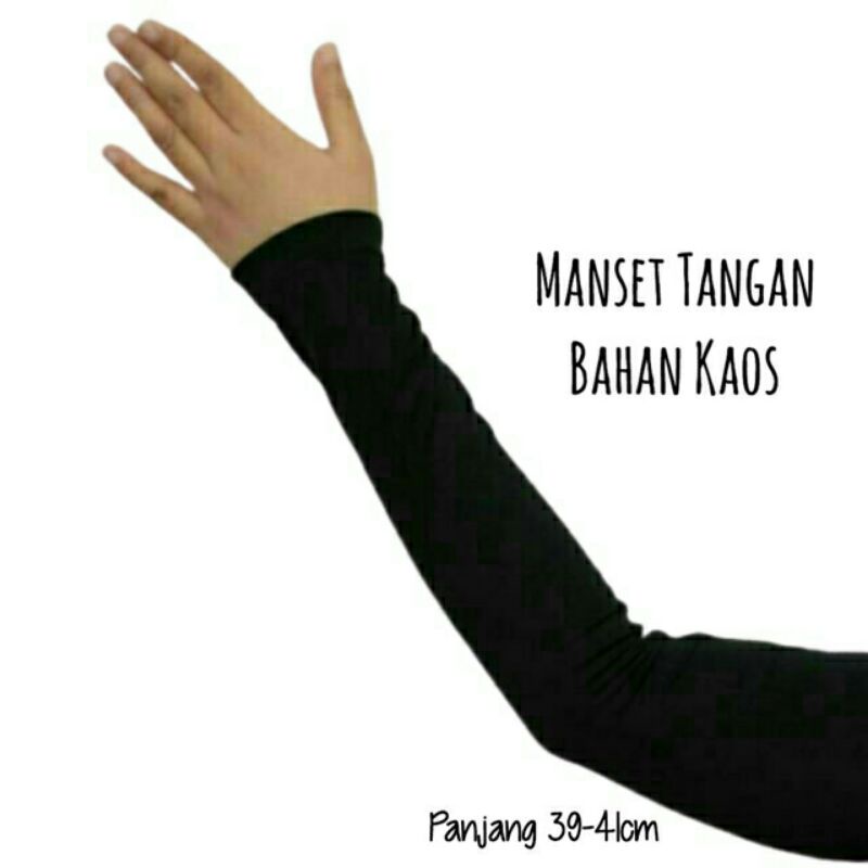 Manset Tangan Basic / Manset Polos Kaos Pe