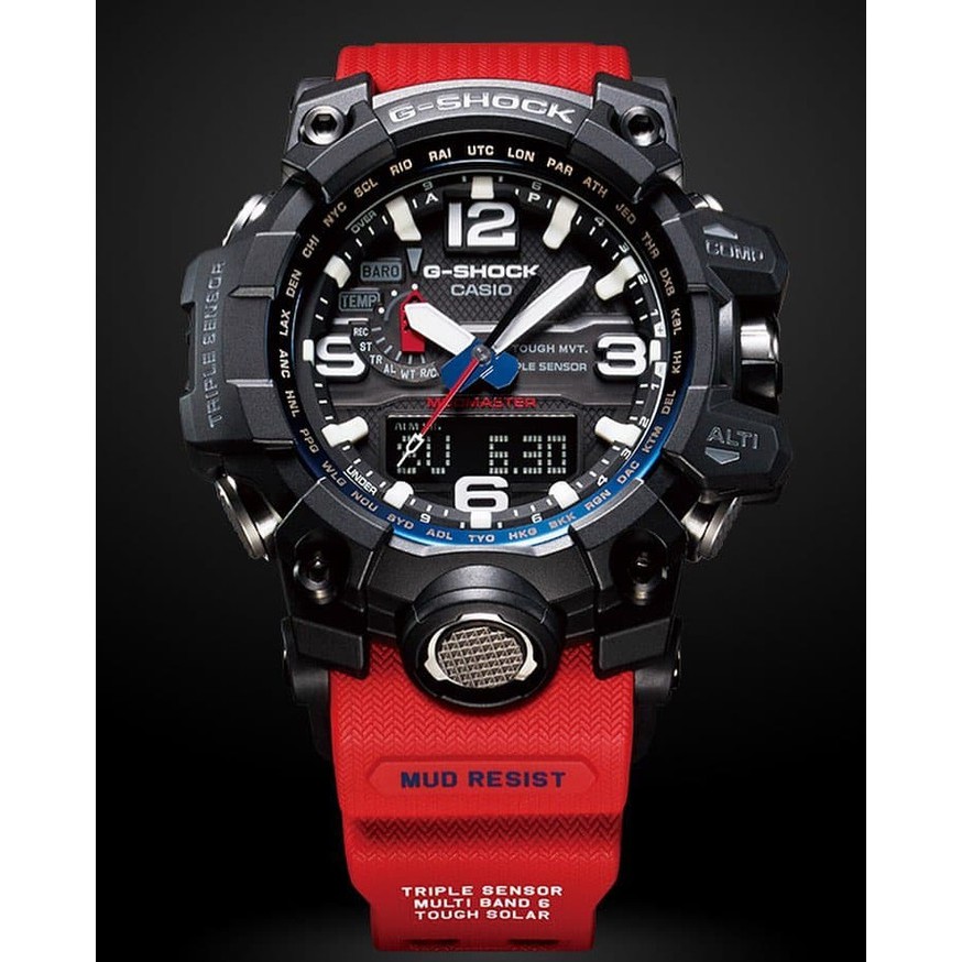 casio mudmaster red