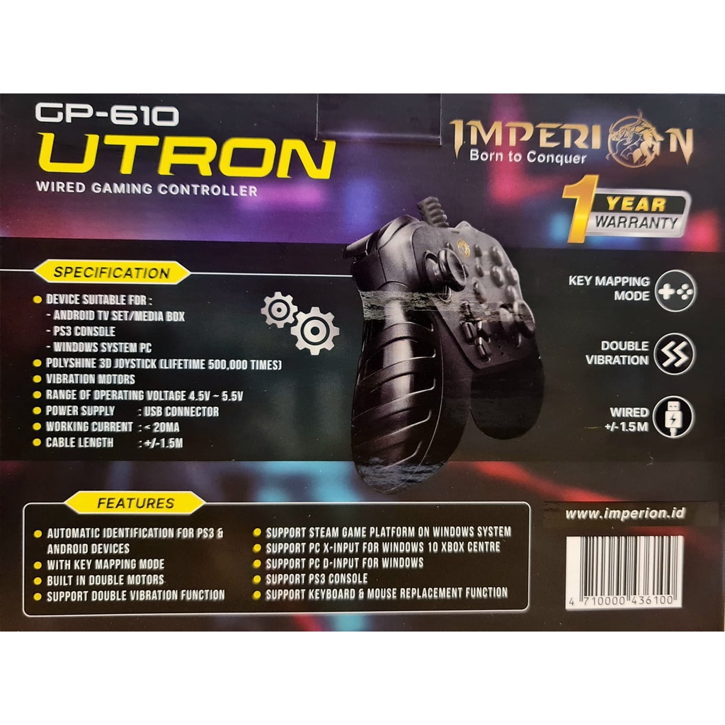 Imperion Gp-610 Ultron / Gamepad Imperion Ultron