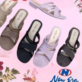 NEW  8.8 gos NEW ERA LB 10051 Sandal Wanita Tali Silang Slop Wanita Karet Sendal Wanita Kekinian Sli
