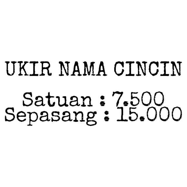 UKIR NAMA CINCIN