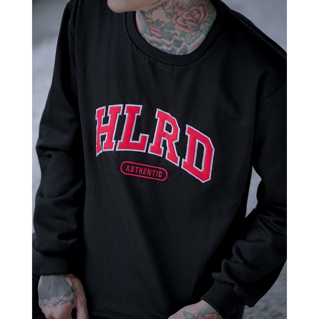 AUTHENTIC HOLYRIDER SWEATER HITAM // Sweatshirt Sweater Bordir Original