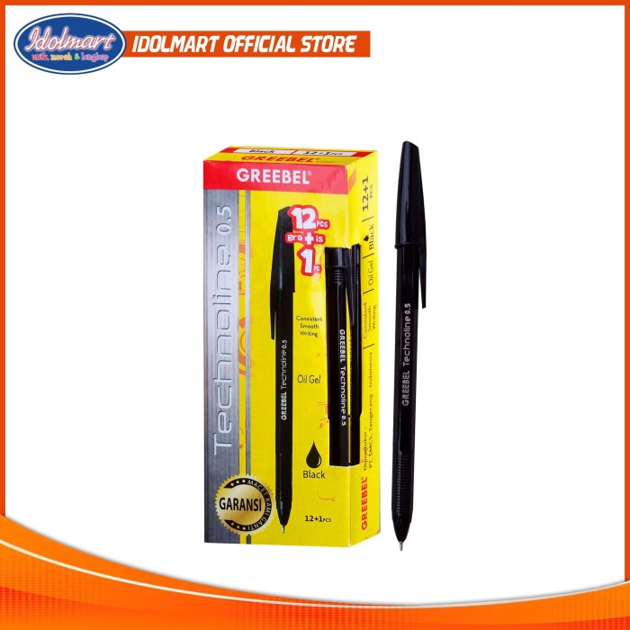 

Spesial Pulpen Greebel 12 Pc + Free 1 Technoline 0.5 Hemat
