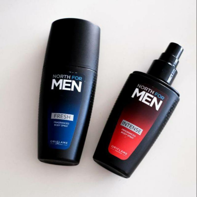North for men fresh/intense body spray