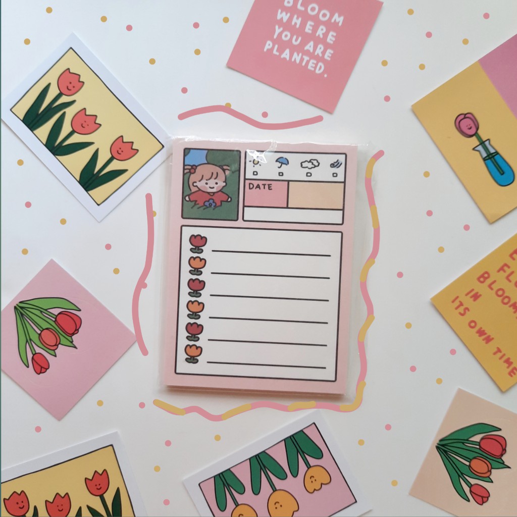 

Memo Little Girl To do List Memo Pad Notes