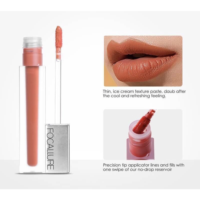 (READY &amp; ORI!) Focallure Longlasting &amp; Ultra matte Liquid Lip Stain Lipstick Stick Cream FA67 FA 67 Lip Matte Tahan Lama Waterproof