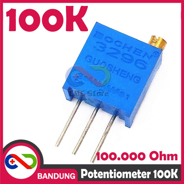 POTENSIOMETER 100K POTENTIOMETER POTENSIO TRIMPOT MULTITURN VR 3