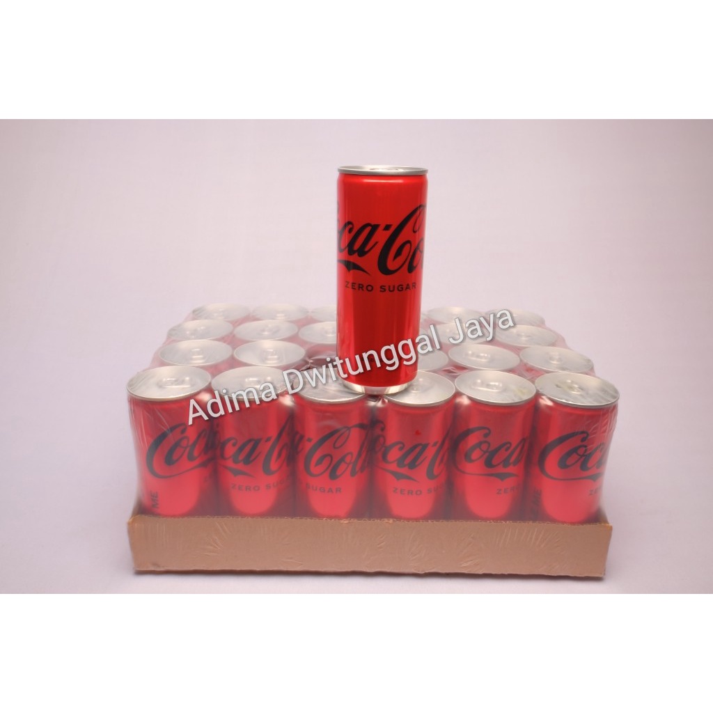 Coca-Cola Zero Can / Coca Cola Zero Kaleng 24 x 250 ml karton