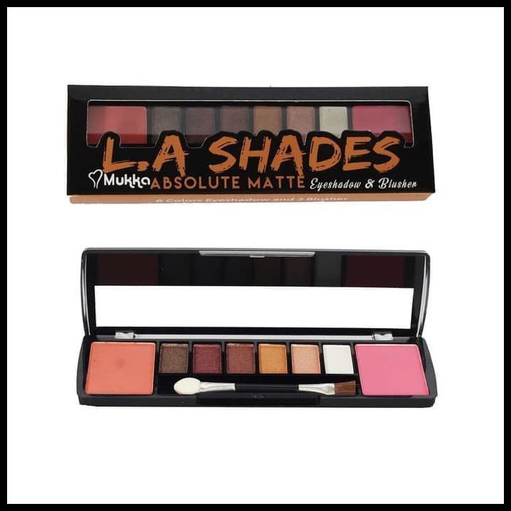 MUKKA EYESHADOW & BLUSHER L.A SHADES SERI 01 BPOM