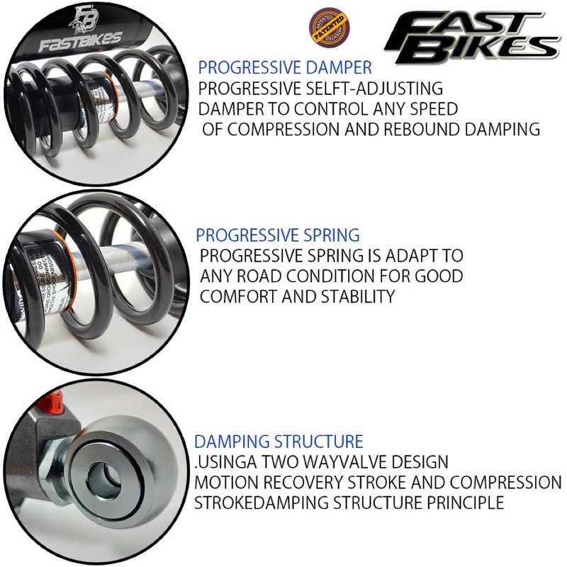 SHOCKBREAKER TABUNG ATAS FAST BIKES UNIVERSAL PCX NMAX AEROX 155 ADV RX KING VARIO BEAT MIO SCOOPY XEON FINO DLL-7