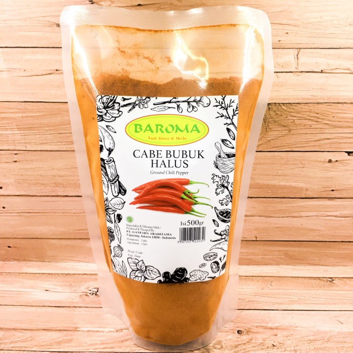 

Cabai Bubuk Halus / Chili Powder 500gr - Baroma Bumbu Rempah