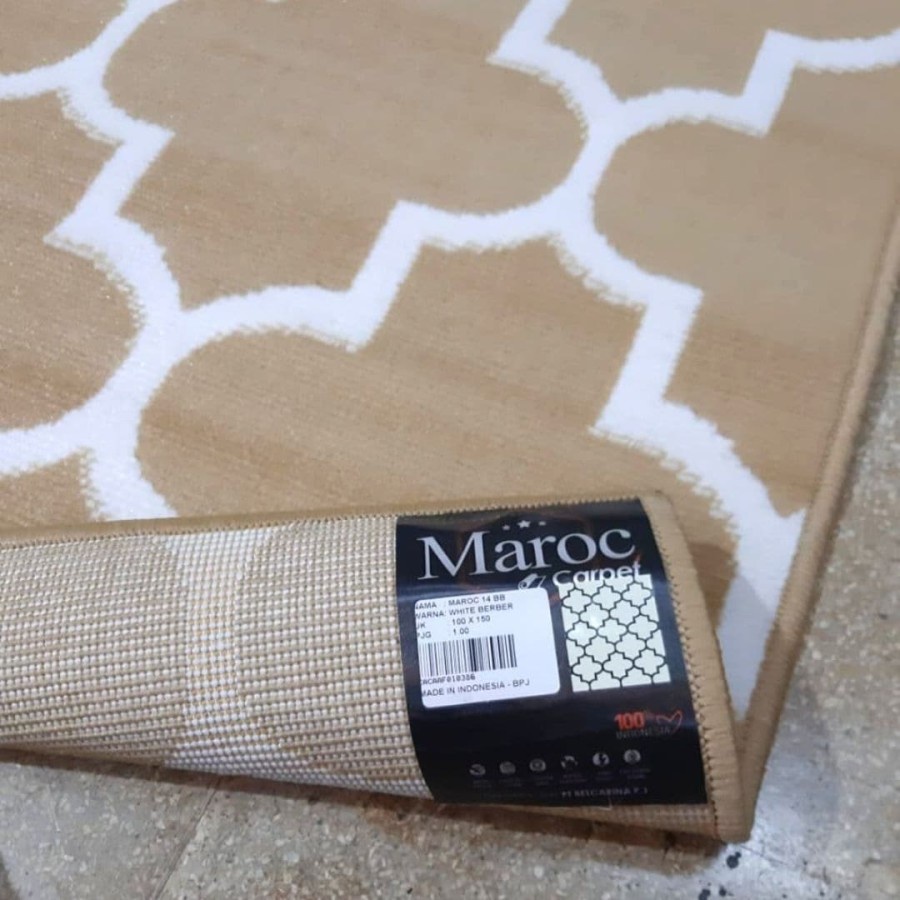 MAROC Karpet Lantai 100 x 150 B14  Beige-2